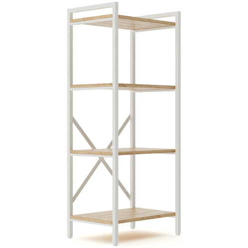 Стеллаж GUTTA 1110х460х340 (4 полки) белый/эвок